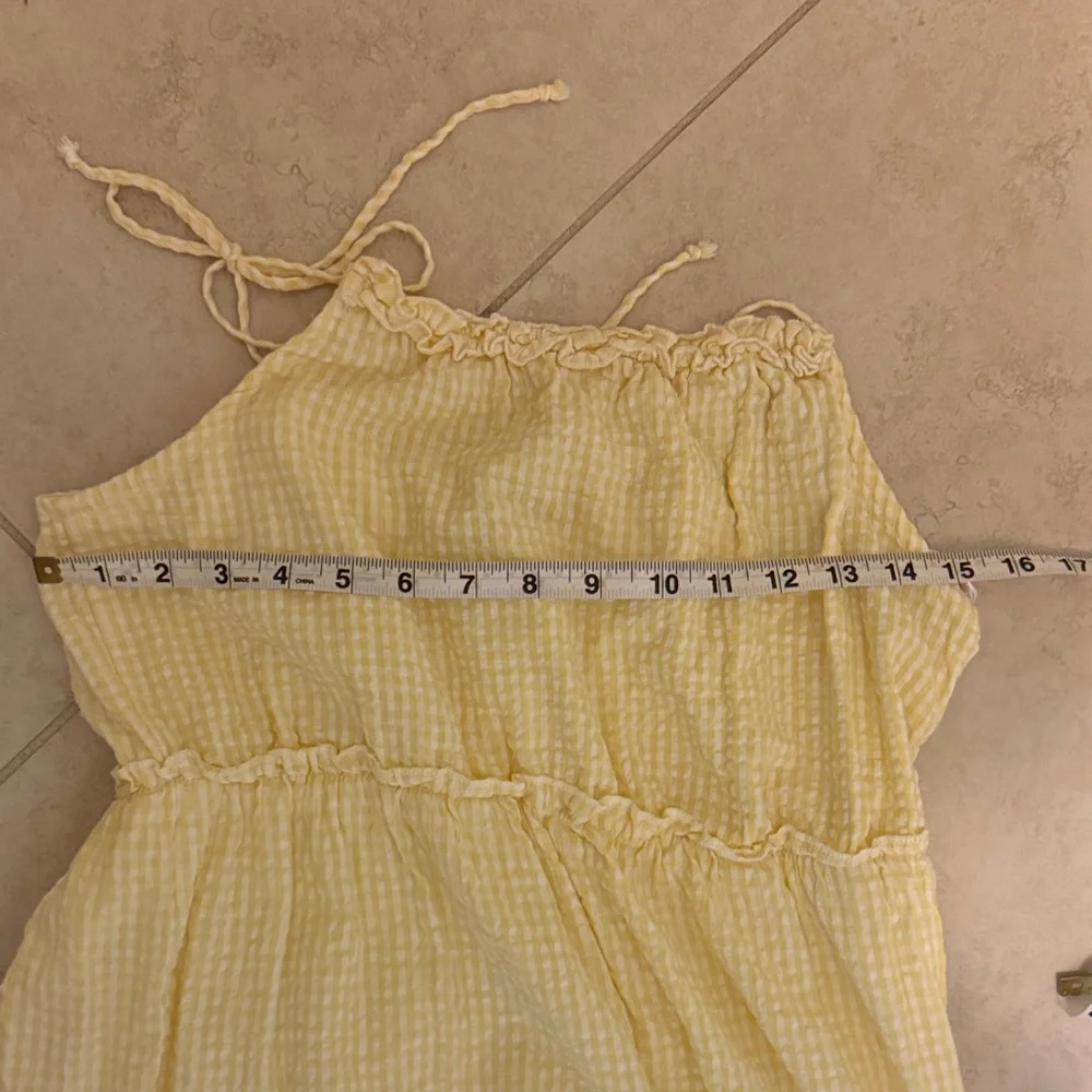 Jessica Simpson Light Yellow Tiered Maxi Dress - Picture 9 of 10